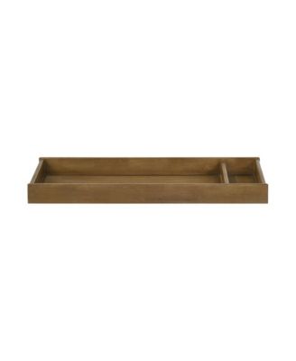 Highland Farmhouse Wood Changing Tray in Sand Dune Brown