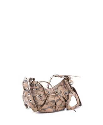 XS Le Cagole Giant Studs Shoulder Bag BB Monogram Coated Canvas