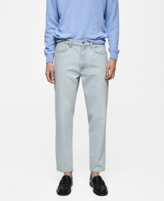 MANGO - Men's EU Tapered-Fit Cropped Jeans
