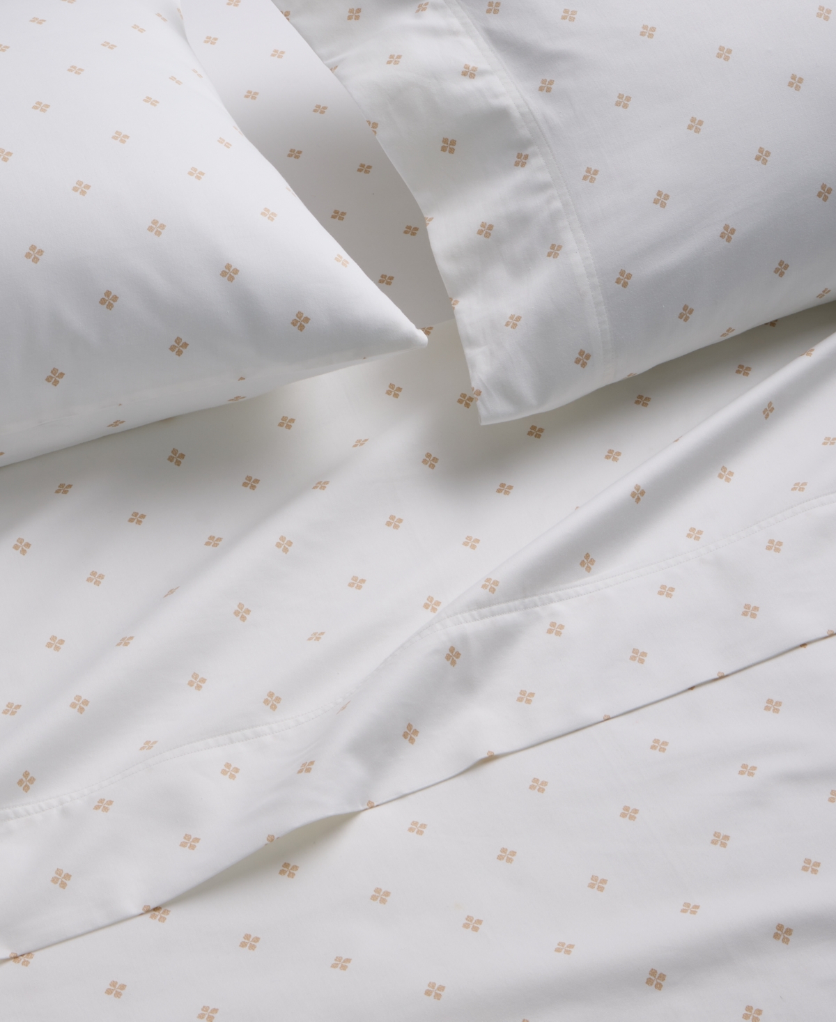 Charter Club Foulard Dot Printed 550-thread Count 4-pc. Sheet Set, California King, Exclusively At Macy's In Taupe