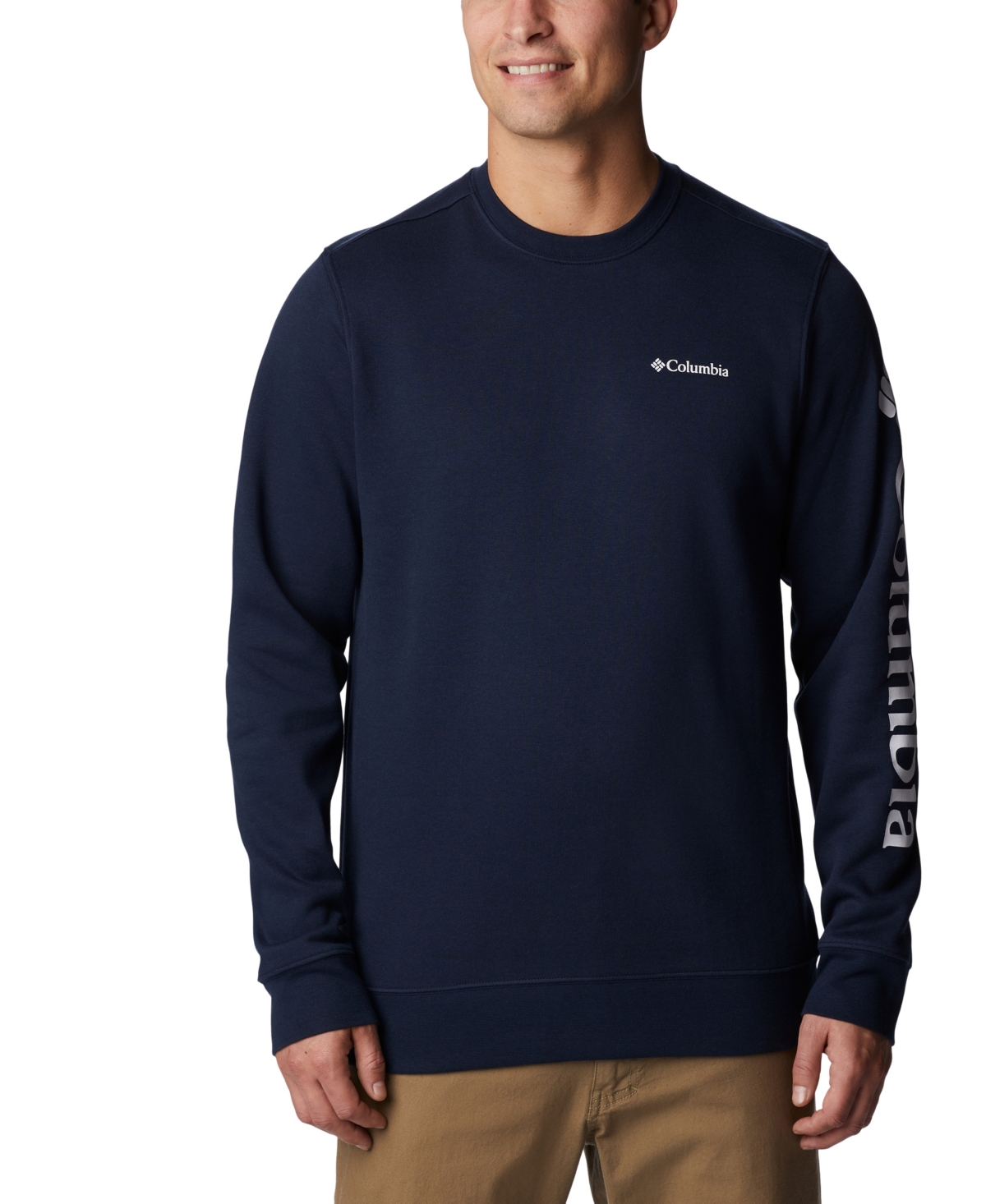 COLUMBIA MEN'S GEM LOGO TREK CREW SWEATSHIRT 