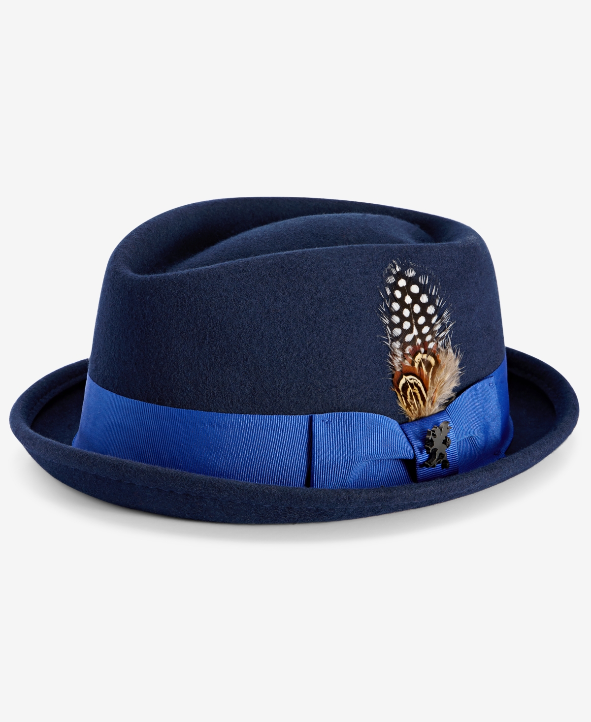 Men's Wool Diamond Crown Fedora - Royal
