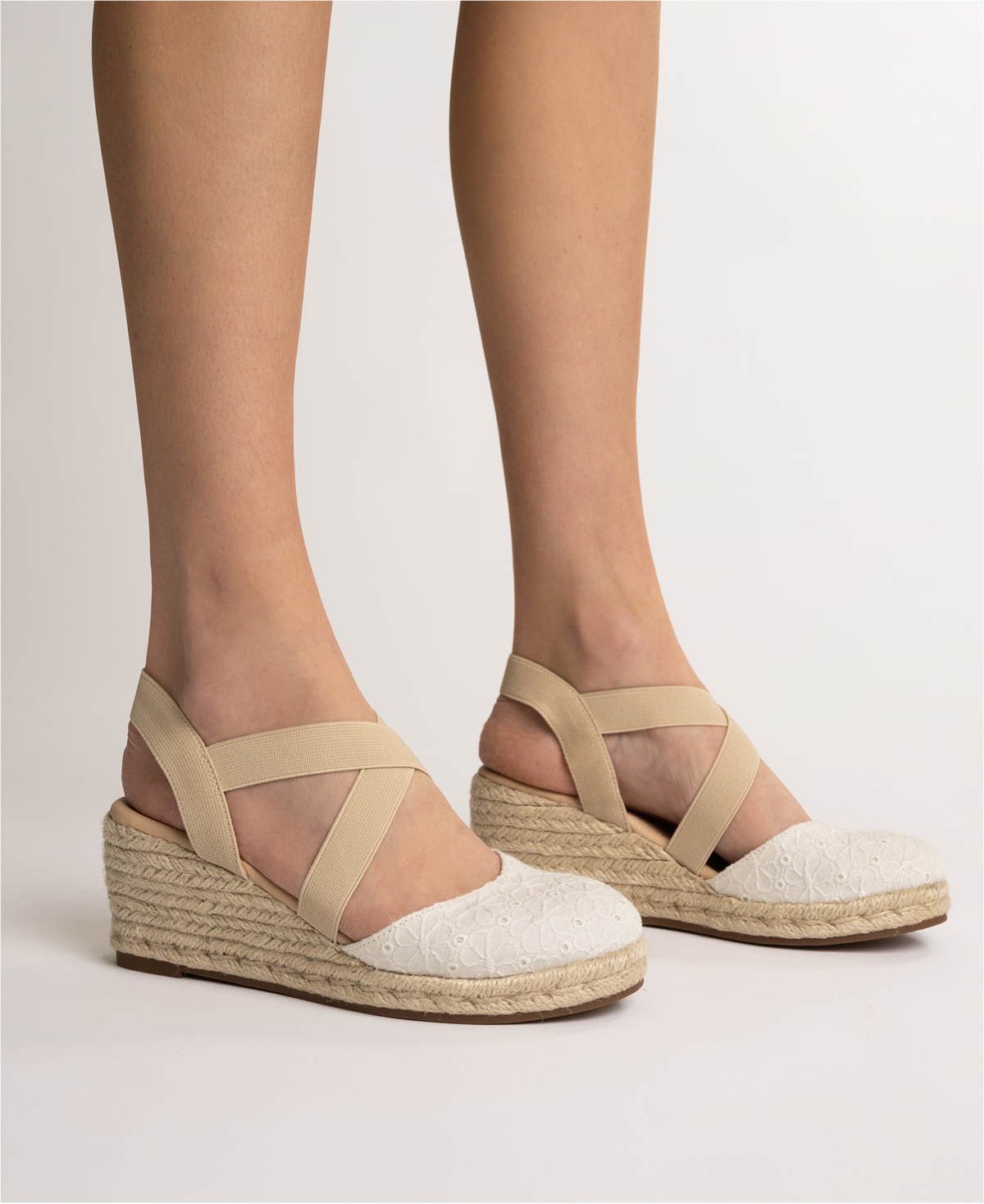 Shop Journee Collection Women's Ashlee Espadrille Platform Wedge Sandals In Black