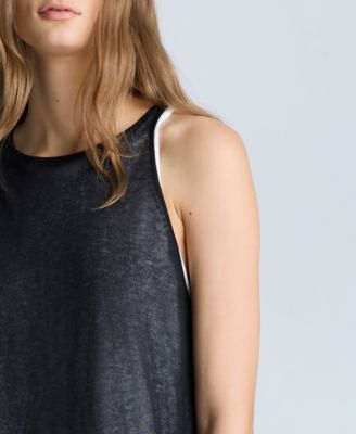 Women's Double-Layer Midi Tank Dress