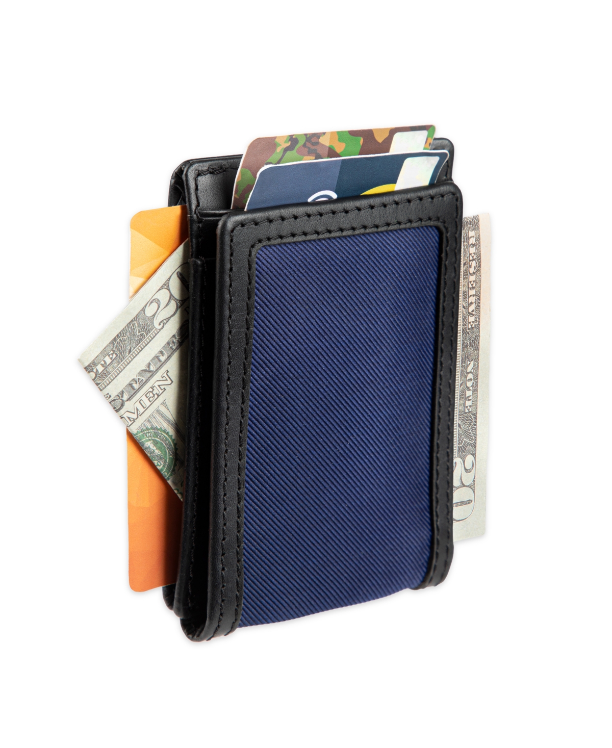 Tommy Hilfiger Men's Overlay Passcase Wallet In Black