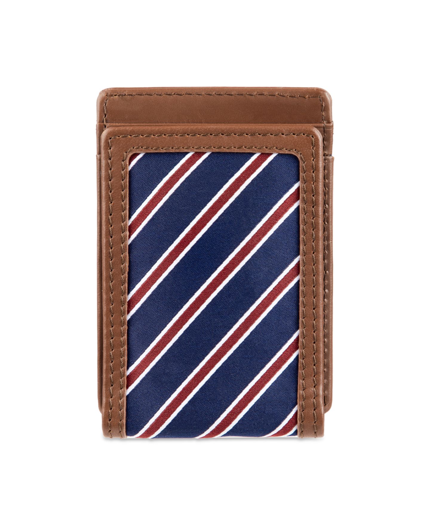 Мужской кошелёк Tommy Hilfiger Overlay Front Pocket Wallet, цвет: Тёмный бежевый — фото 2