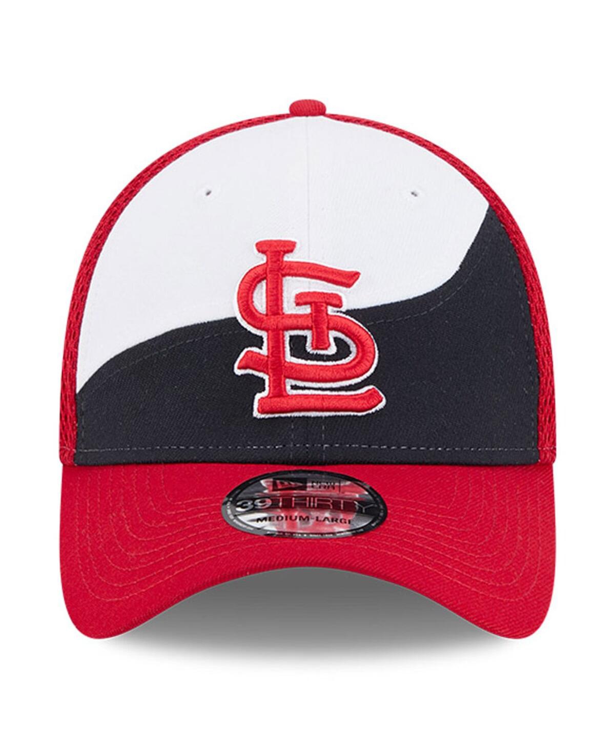 New Era Men's Navy/red St. Louis Cardinals 2025 Spring Training 39thirty Flex Hat In Navy,red