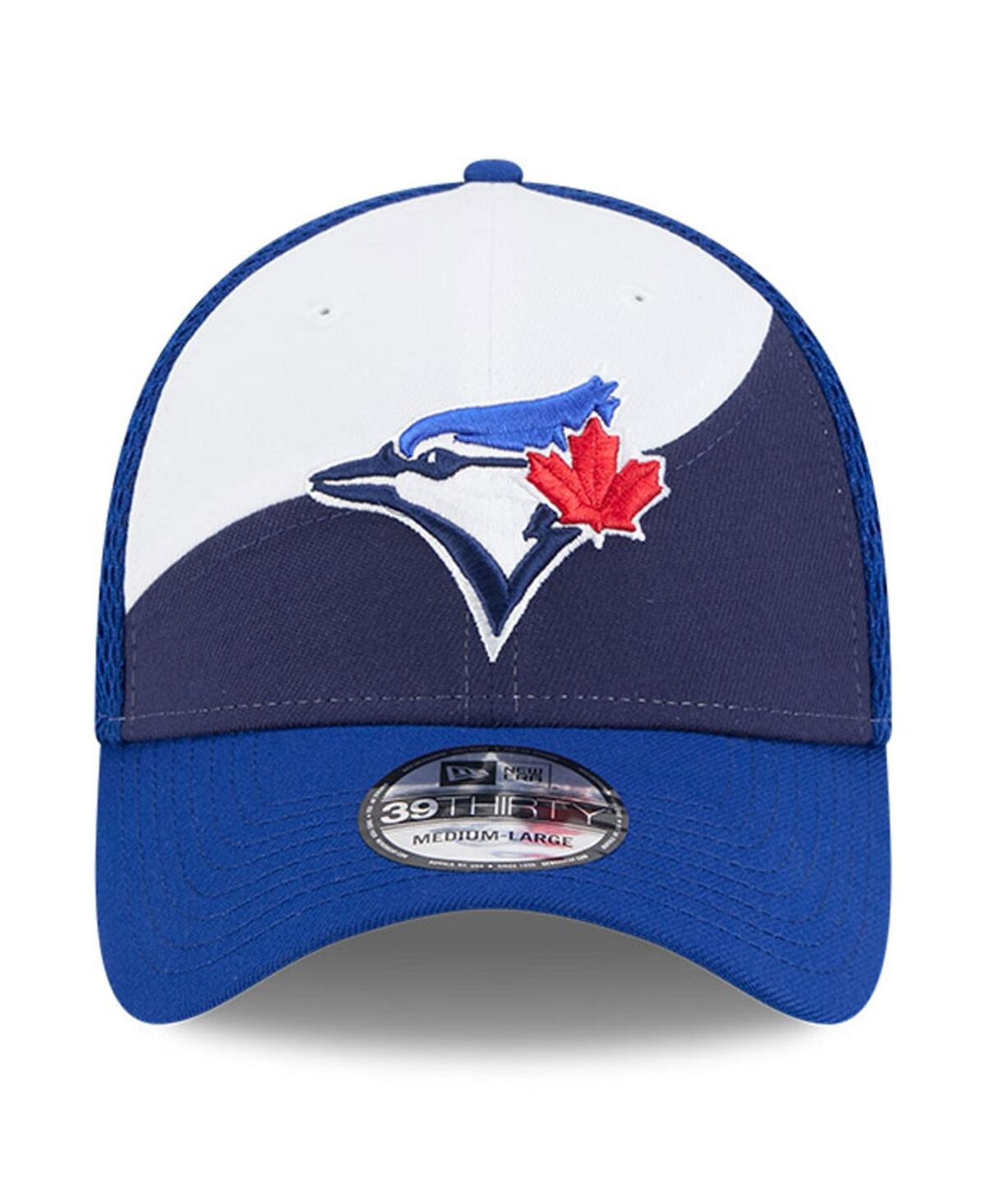 Shop New Era Men's Navy/royal Toronto Blue Jays 2025 Spring Training 39thirty Flex Hat In Navy,royal