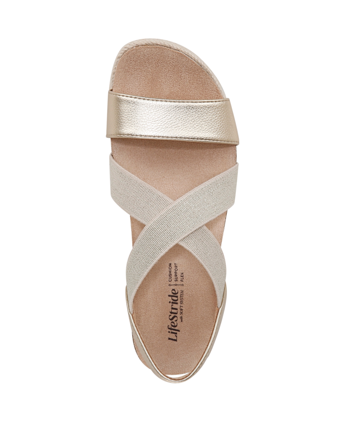 LIFESTRIDE WOMEN'S BREEZE STRAPPY WEDGE SANDALS 