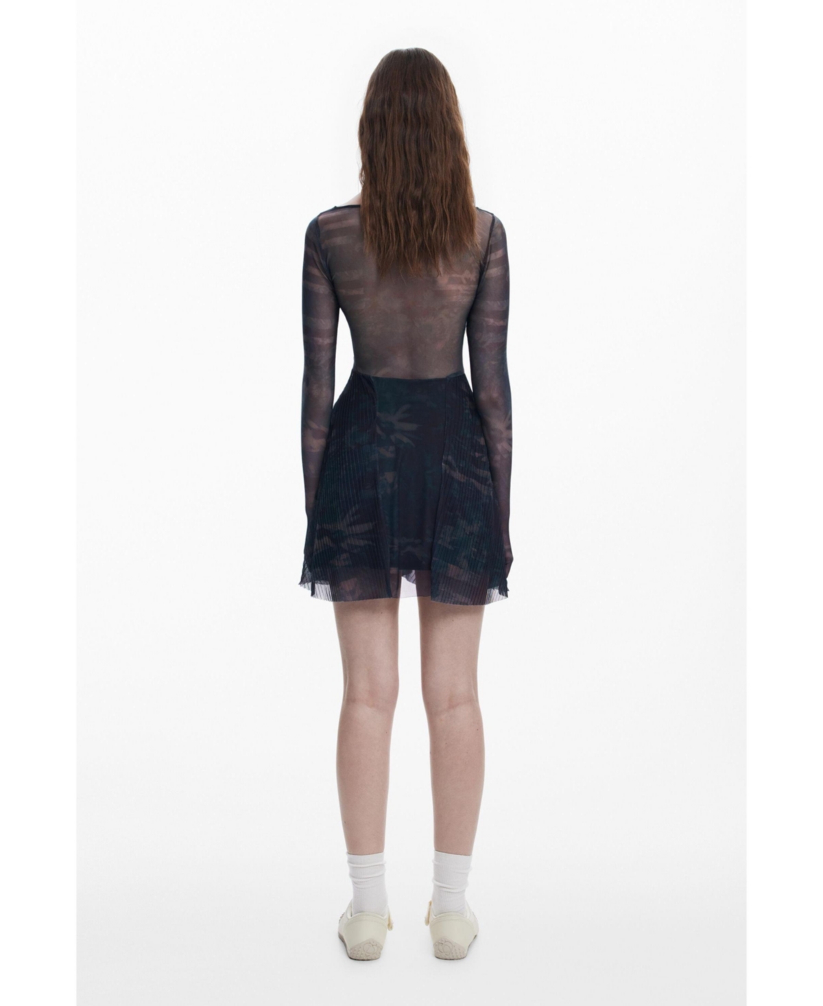 Desigual Women's Collina Strada Pleated Dress In Black