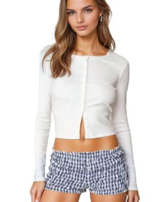 Womens Shilo Ribbed Cardigan