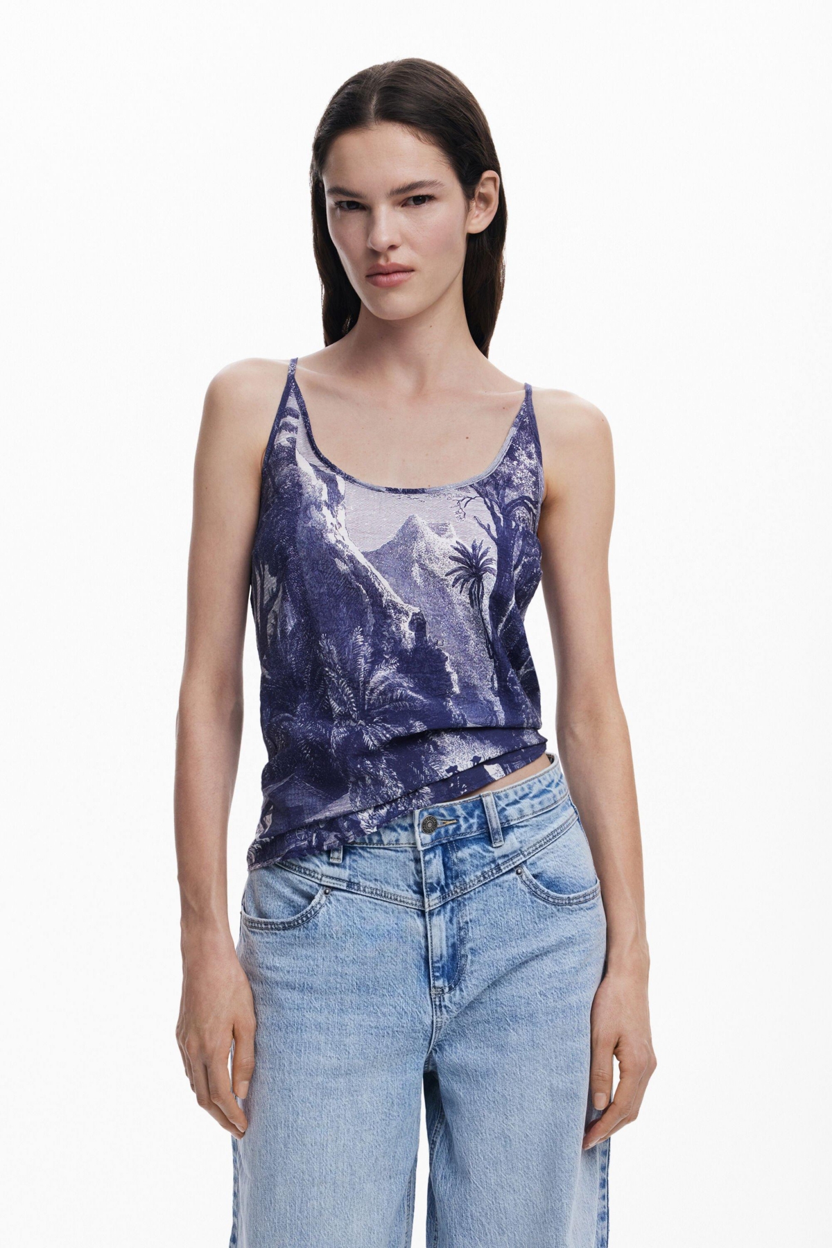 Women's T-shirt designed by Mr. Christian Lacroix - Blue