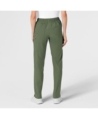 Petite W123 Flat Front Cargo Scrub Pant