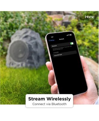 Wireless Outdoor Rechargeable Stereo Rock Speakers Pair