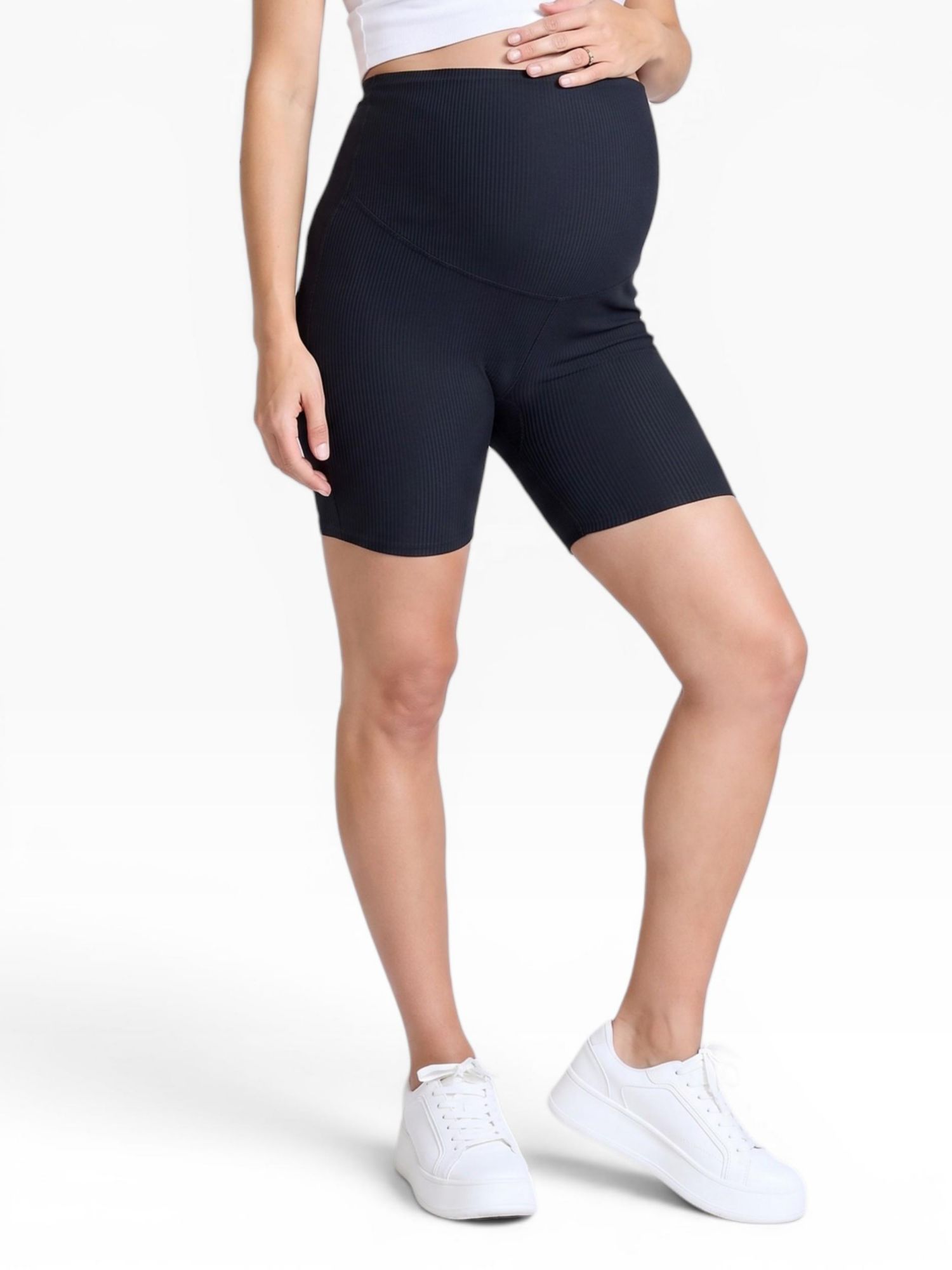 Women's 6 1/2" Ribbed Biker Short - Motherhood