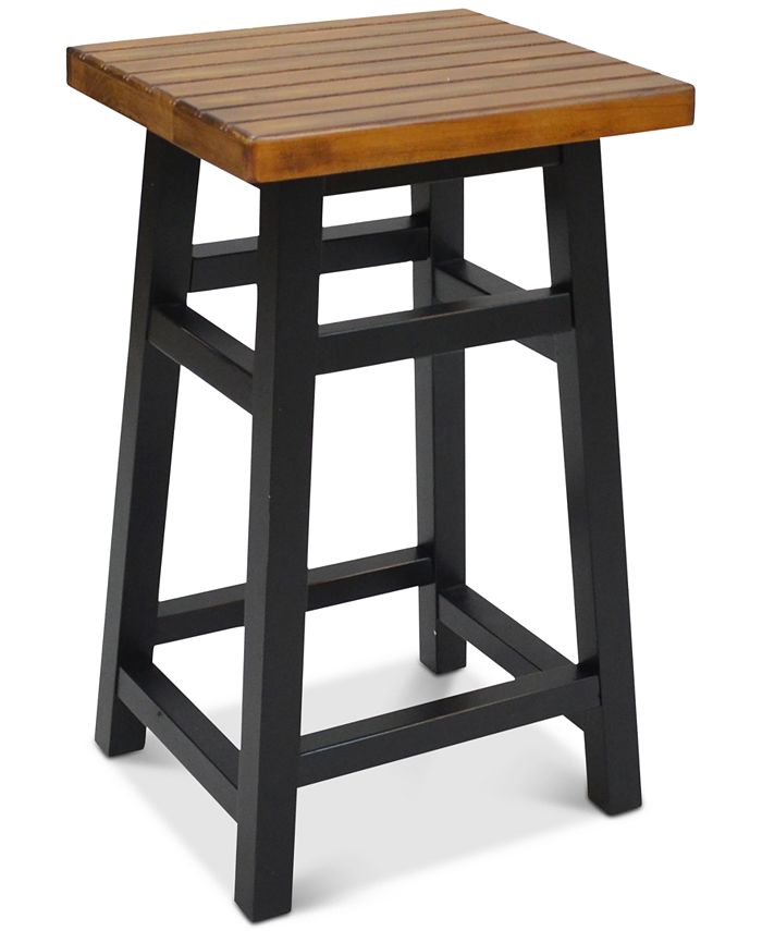 Carolina Classics Ezra Two Toned Bar Stool, Quick Ship Macy's