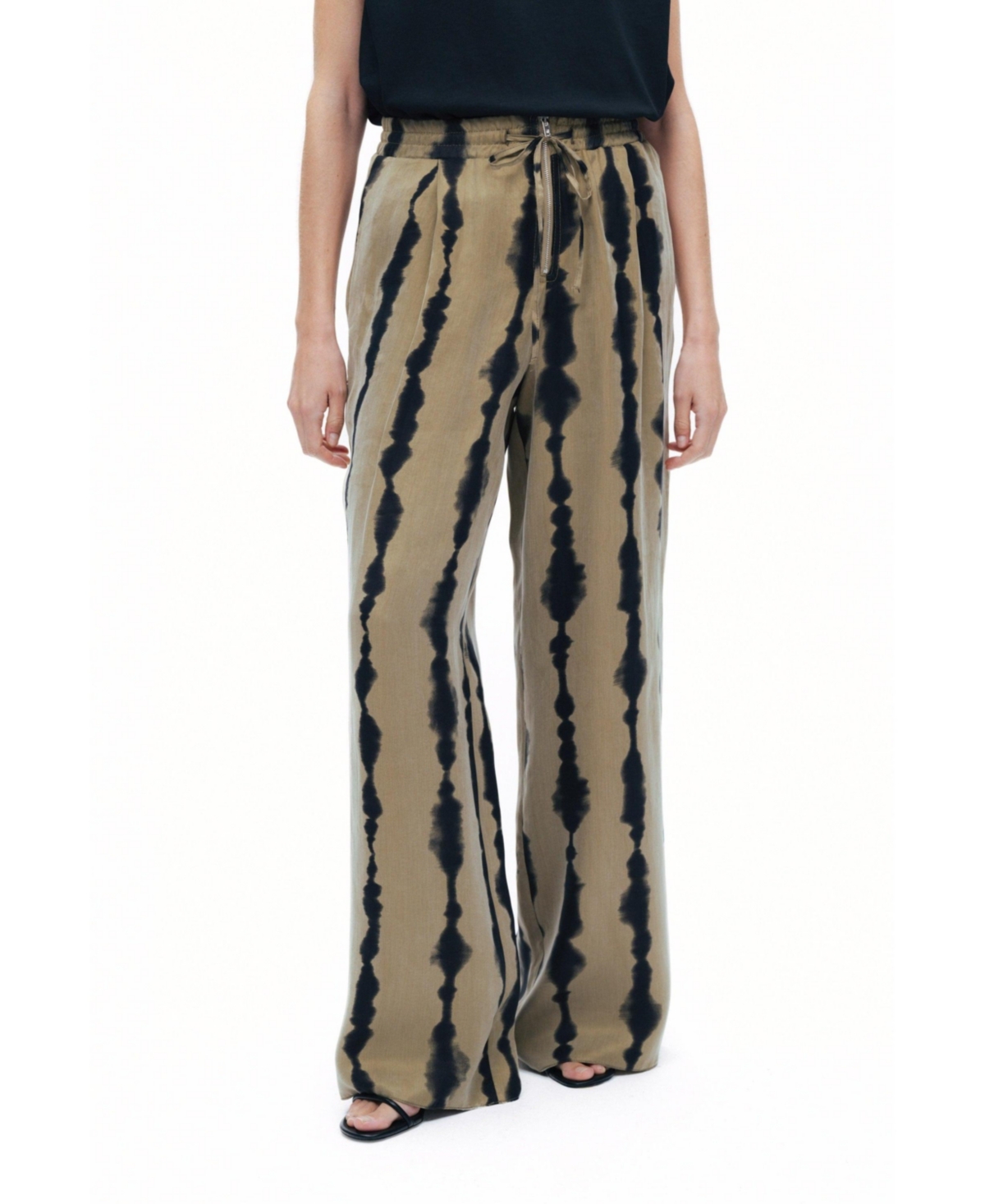 Women's Flowy Printed Pants - Multi-colored