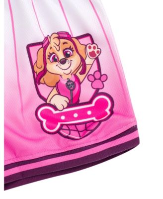 Girls Mesh Jersey Tank Top and Basketball Shorts Athletic Outfit Set