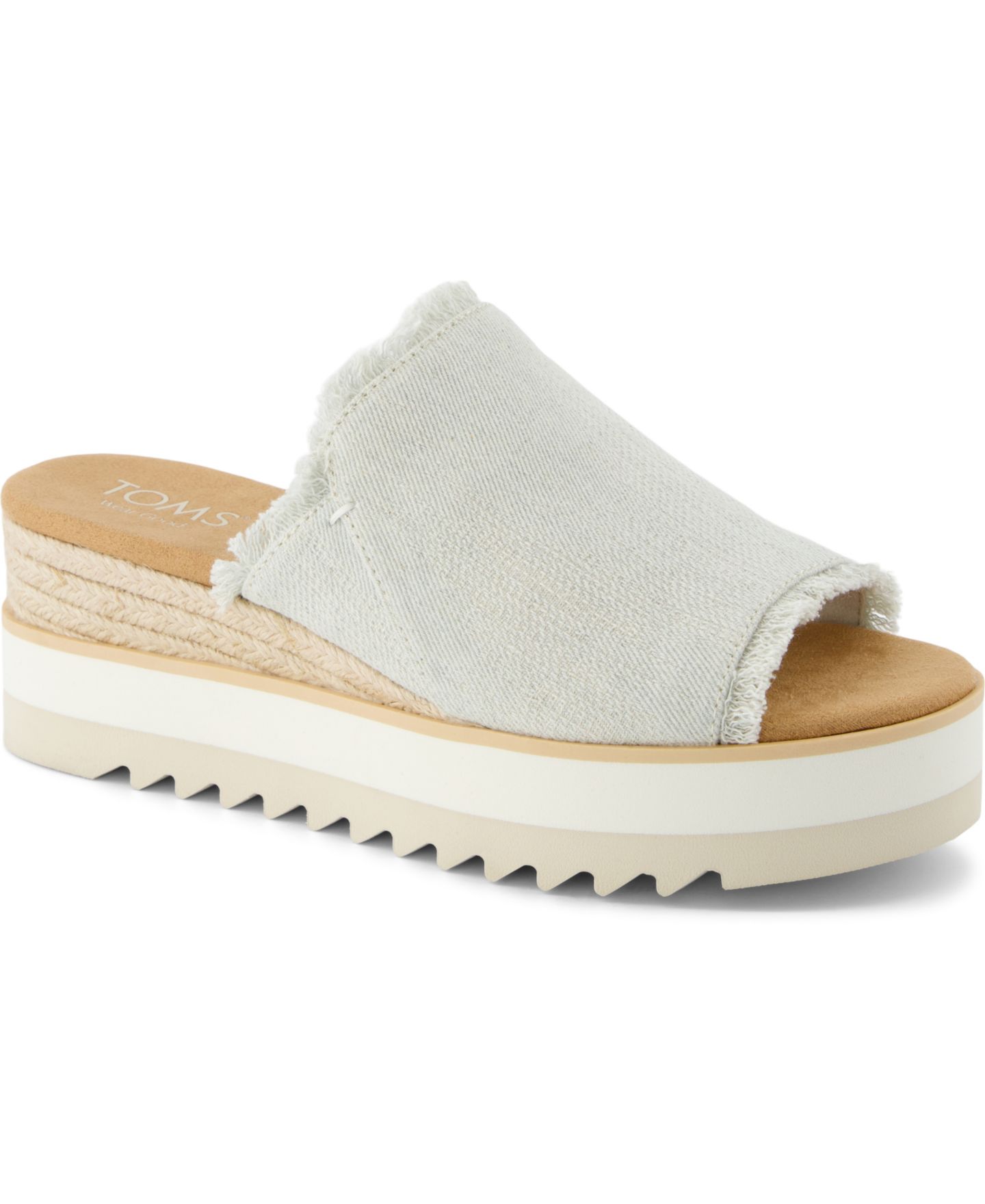 Женские сандалии TOMS Diana Mule Slip-On, цвет: Джинсовый — фото 1