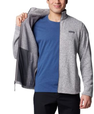 Men's Alto Pass Textured Knit Sweater Fleece Zip-Front Jacket