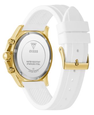 Women's Multifunction White Silicone Watch, 40mm