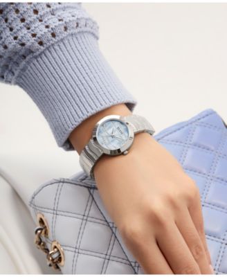 Women's Analog Silver-Tone Steel Watch, 30mm