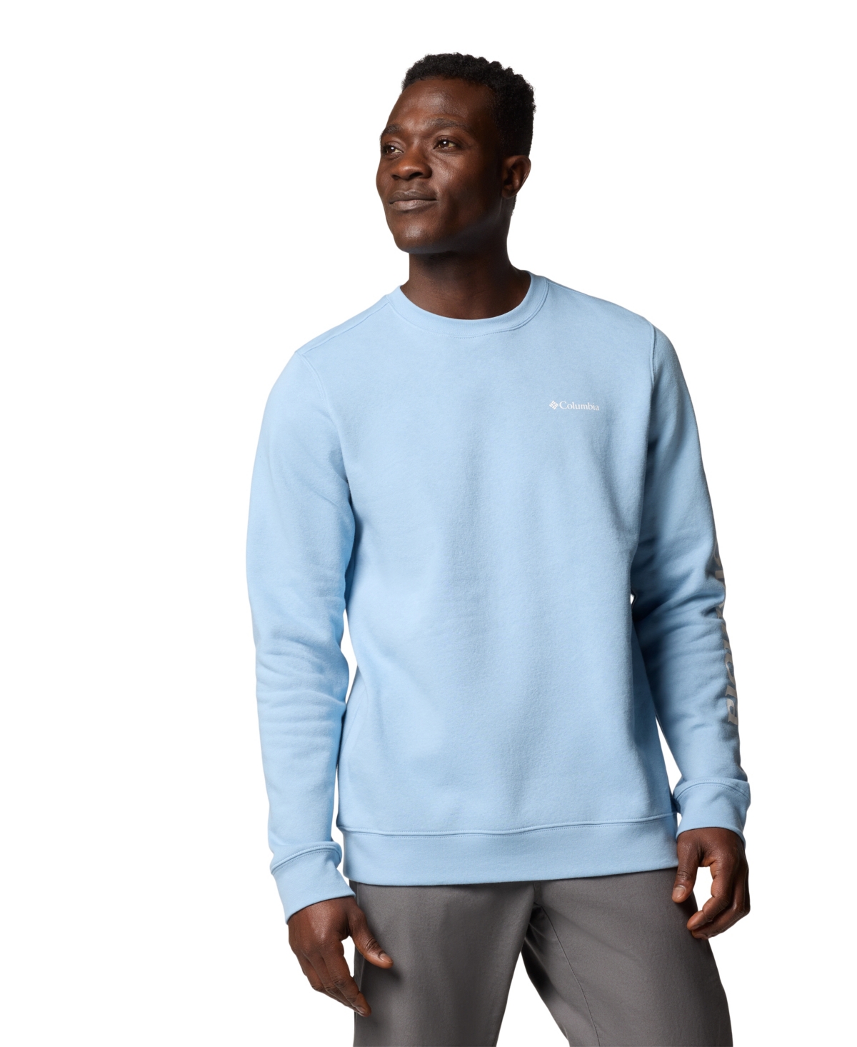 Columbia Men's Gem Logo Trek Crew Sweatshirt - Ripple Blu
