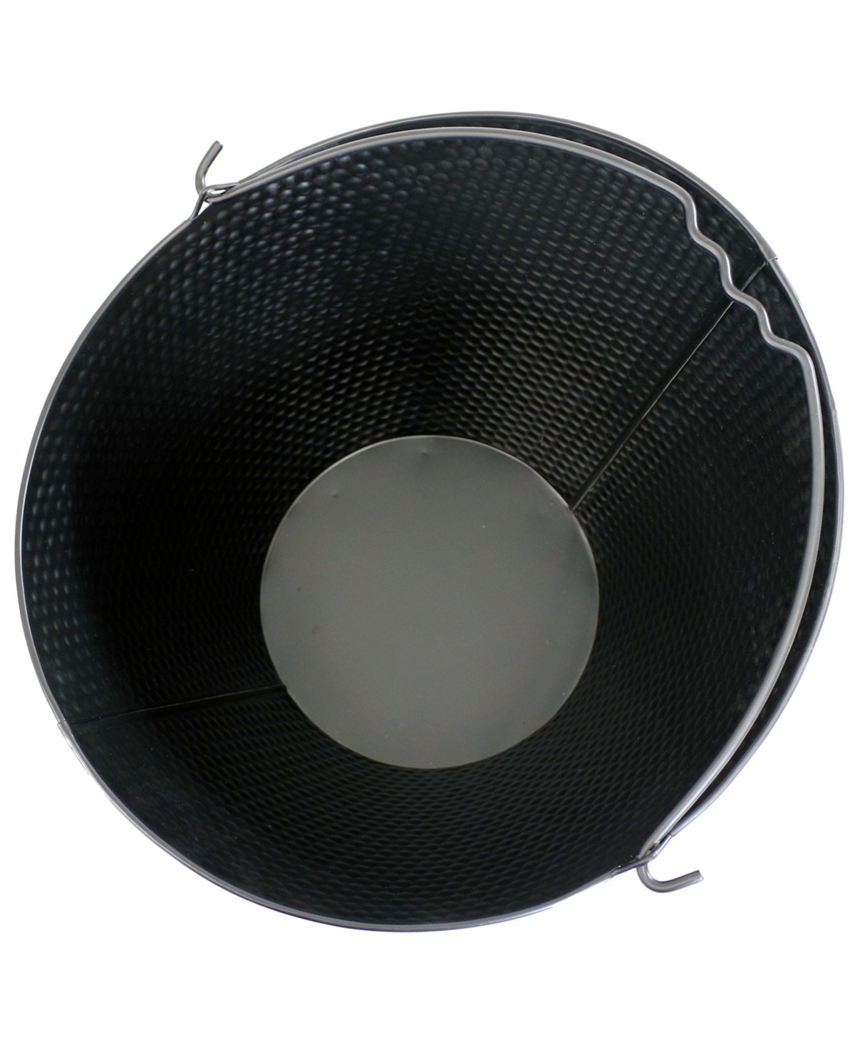 Indoor/Outdoor 5-Gallon Iron Coal and Ash Bucket with Shovel and Brush - Black