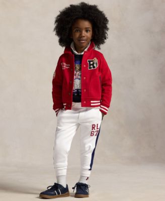 Little Boys Logo Double Knit Joggers