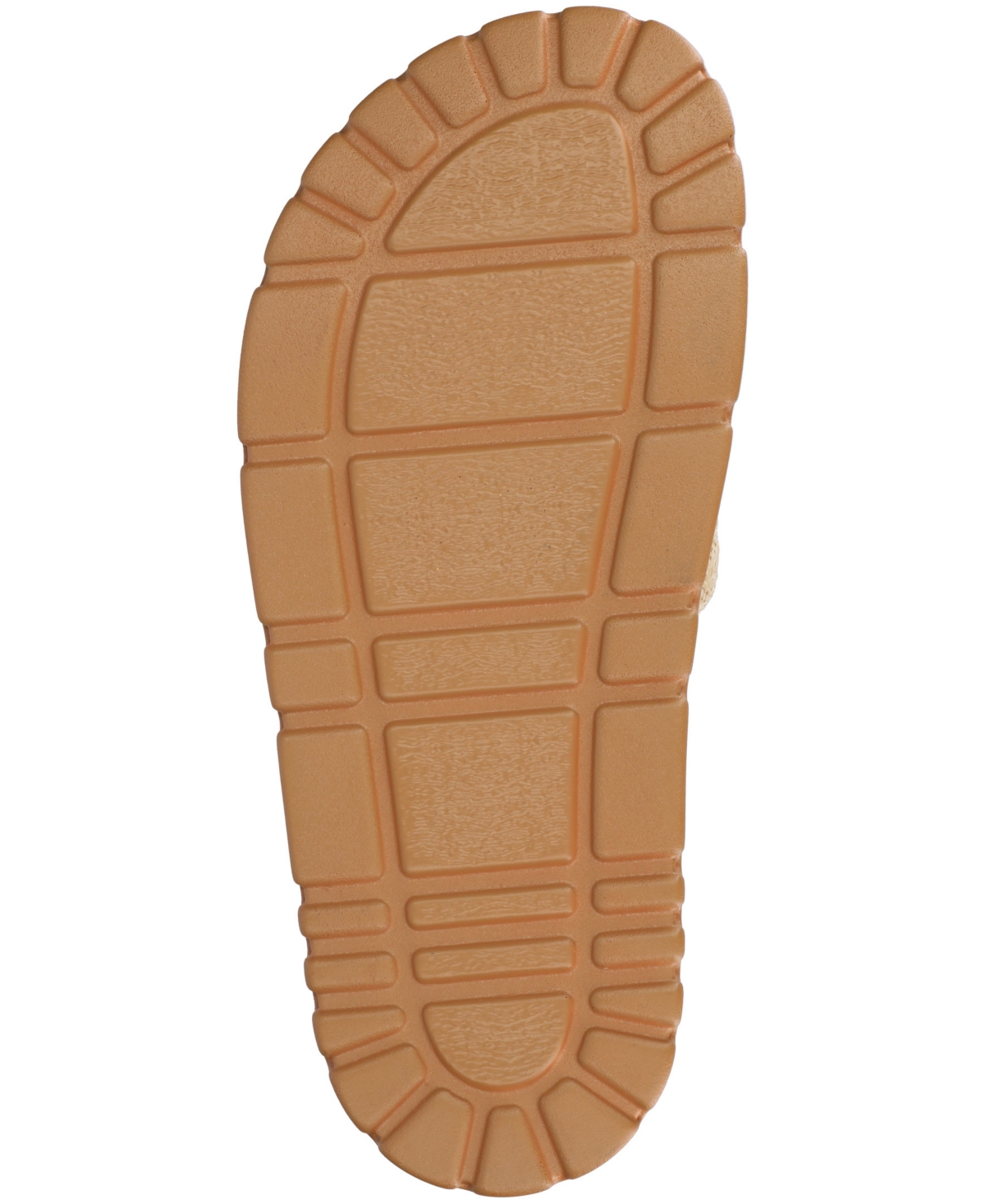Shop Journee Collection Women's Starr Slide Footbed Flat Sandals In Natural