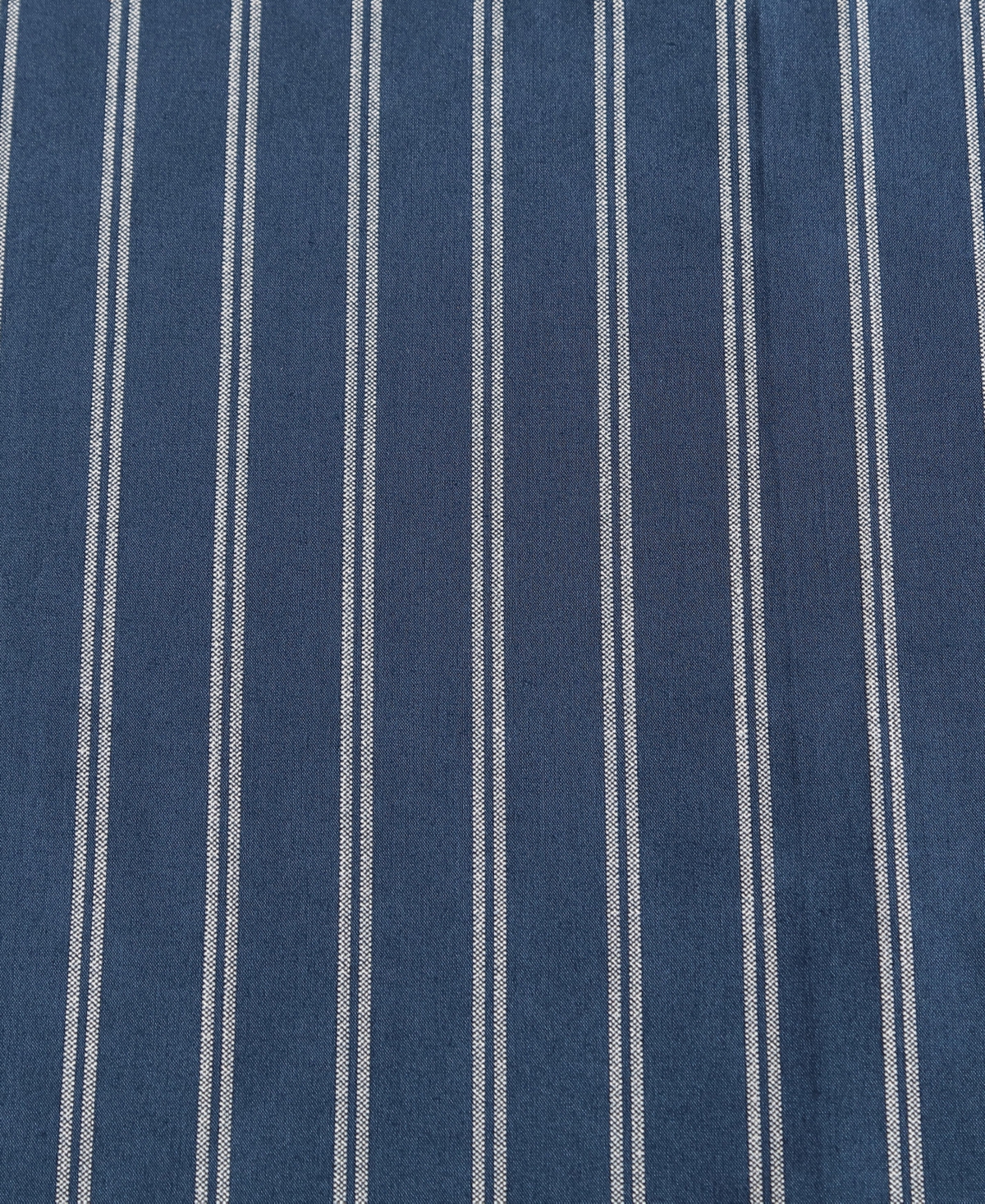 Nautica Cotton Percale 3-piece Sheet Set, Twin In Richmond Stripe Blue