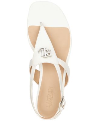 Lauren Ralph Lauren Women's Everly Thong Flat Sandals - Macy's