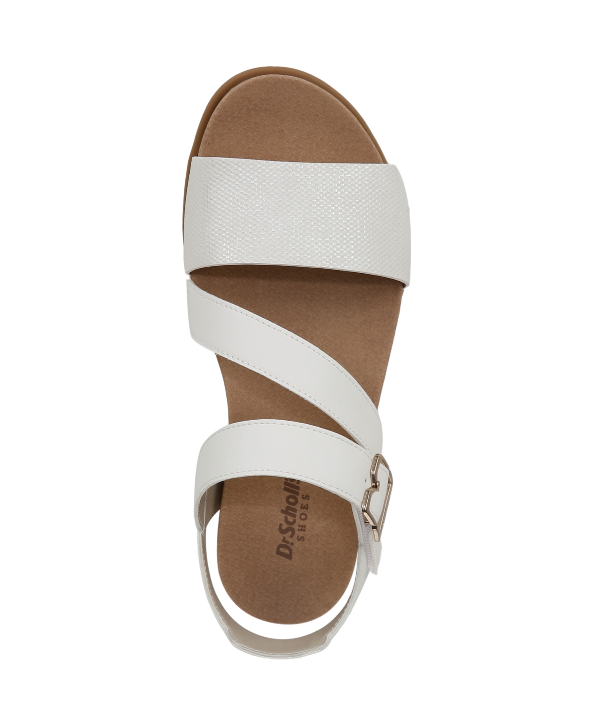 Shop Dr. Scholl's Women's Nicely Fun Strappy Sandals In Tofu White Faux Leather