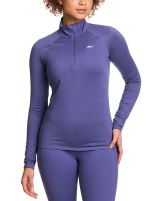 Reebok - Women's ID Train Fitted Quarter-Zip Track Jacket
