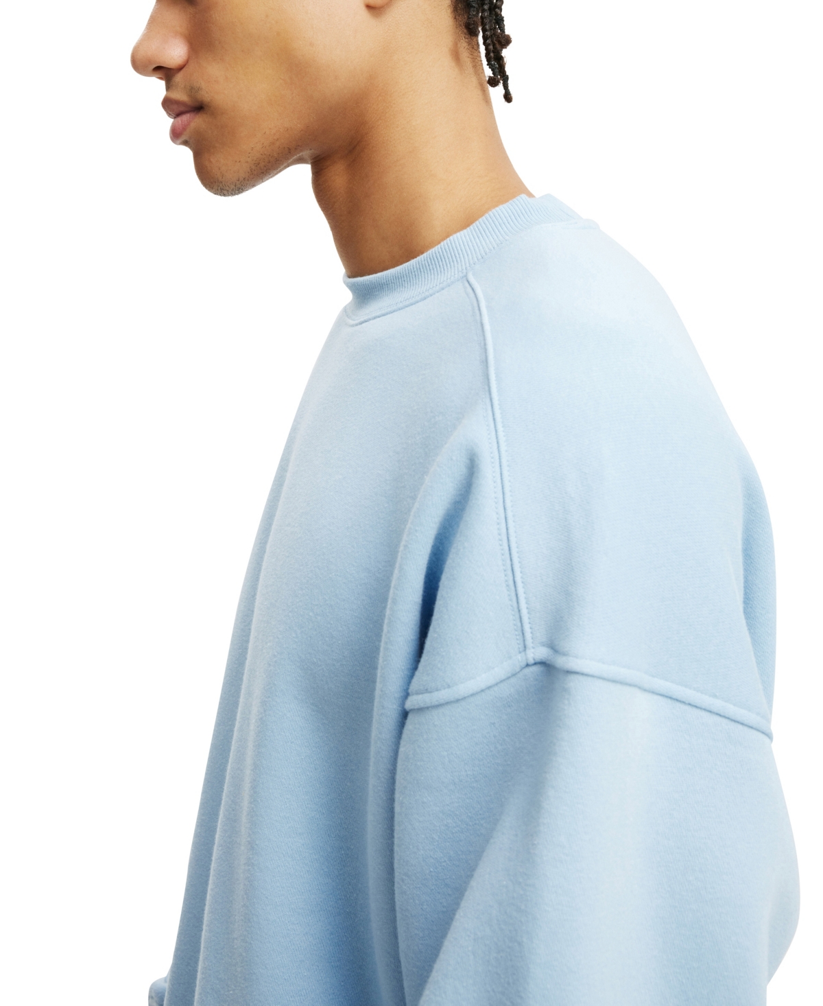 COTTON ON MEN'S BOX FIT CREW SWEATER 