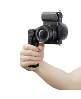 Sony ZV-E10 Mirrorless Camera with Lens, E PZ 16-50mm f/3.5-5.6 OSS Lens, Bundled with Sony ACCVC1 Vlogger Accessory Kit with Shooting Grip