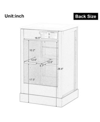 Streamdale 20" Bathroom Vanity with Sink, Bathroom Cabinet with Soft Closing Door, Storage Rack and Adjustable Shelve, Black