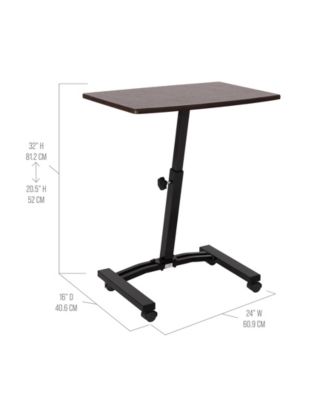 Mobile Laptop Sitting Desk Cart 