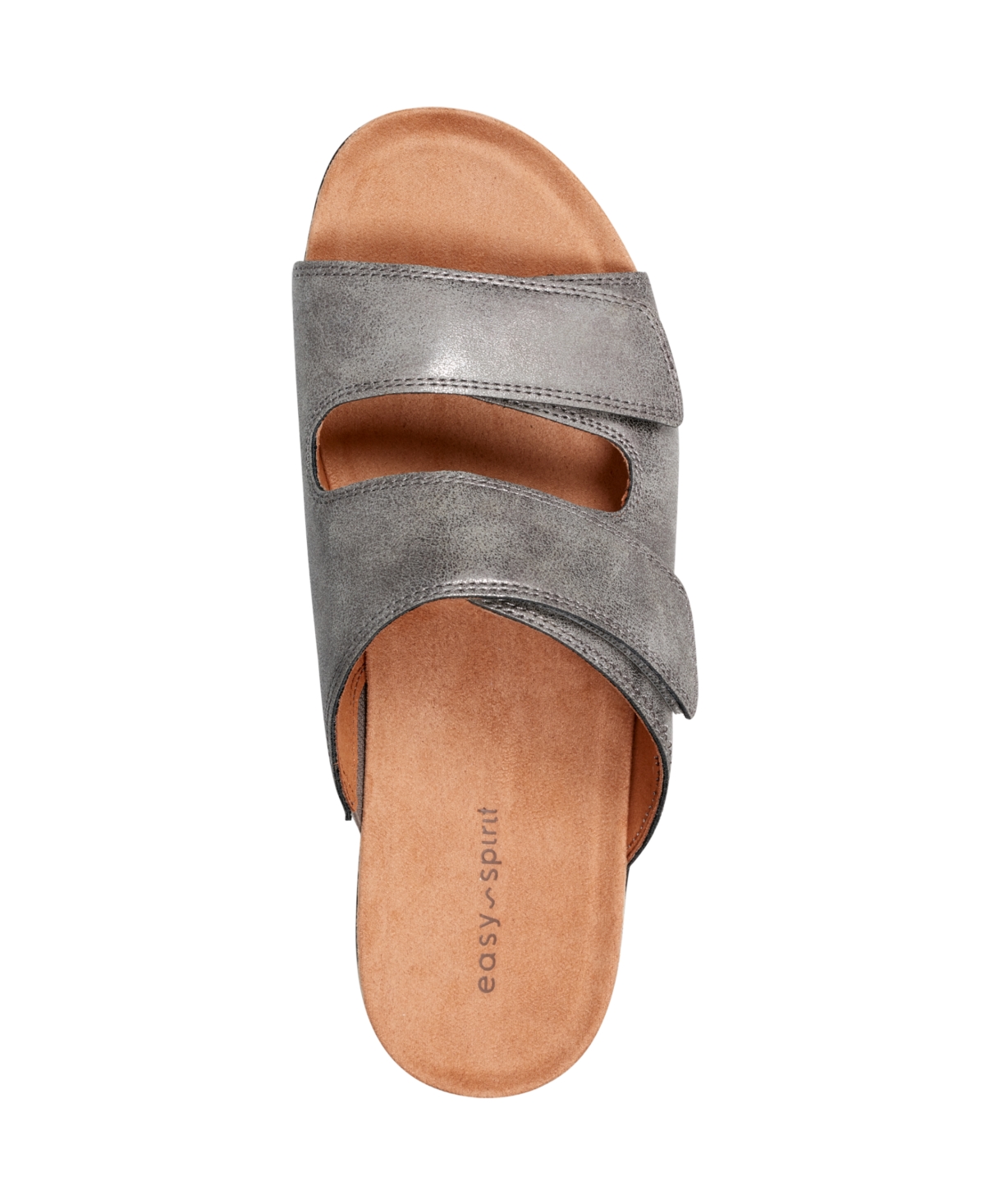 EASY SPIRIT WOMEN'S BOWEN DOUBLE BAND LOW WEDGE SANDALS 