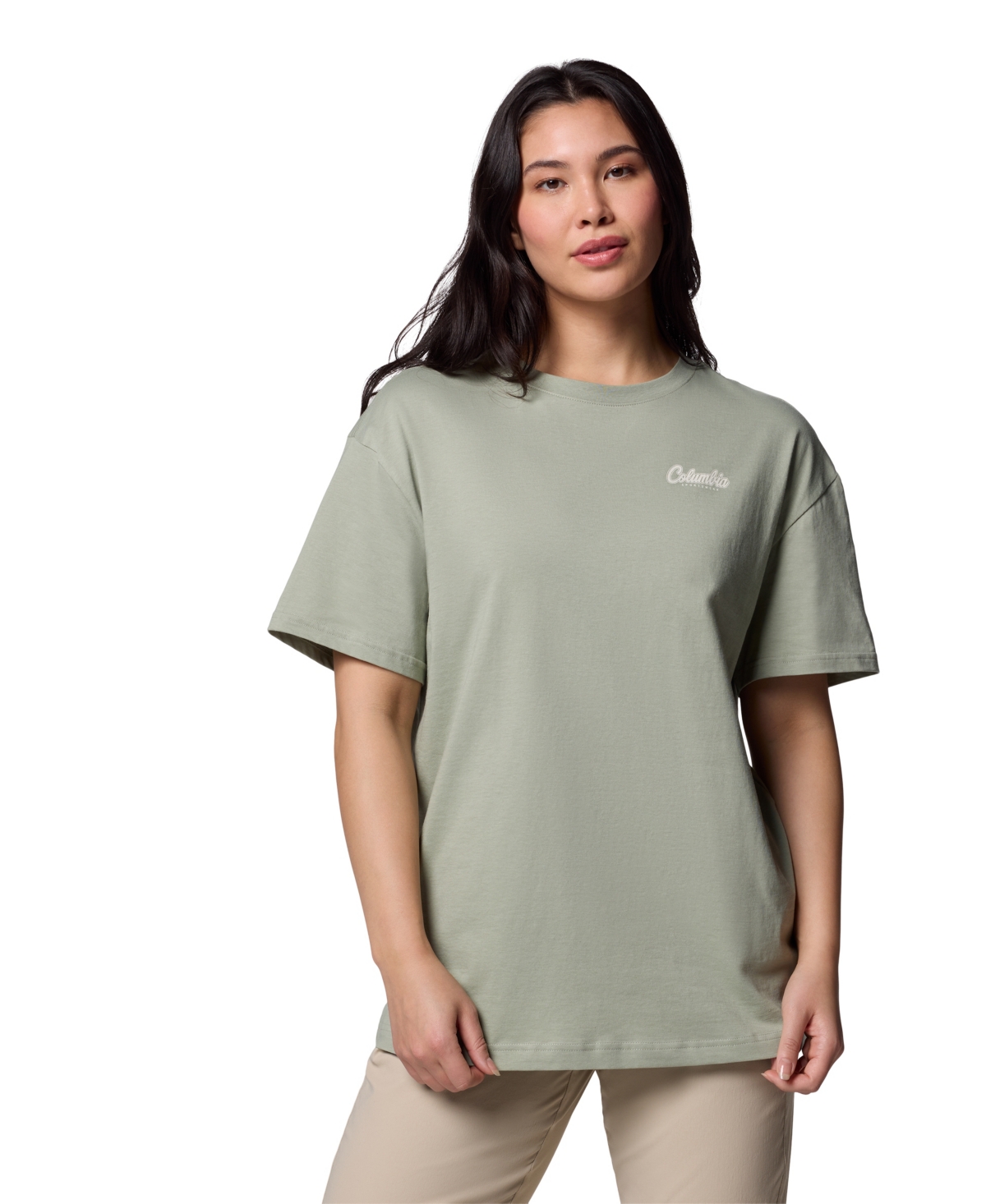 Women's Rolling Bend Oversized Tee Shirt - Safari, Timberline Trio