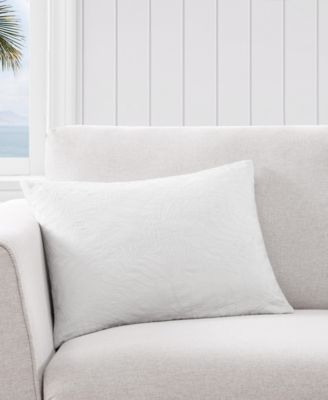 Tommy Bahama Island Estate Embroidered Leaf Decorative Pillow, 15&amp;quot; x 20&amp;quot;