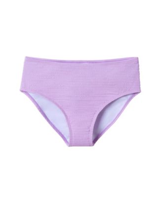 Toddler/Child Girls Purple Puff Sleeve Two-Piece Swimsuit