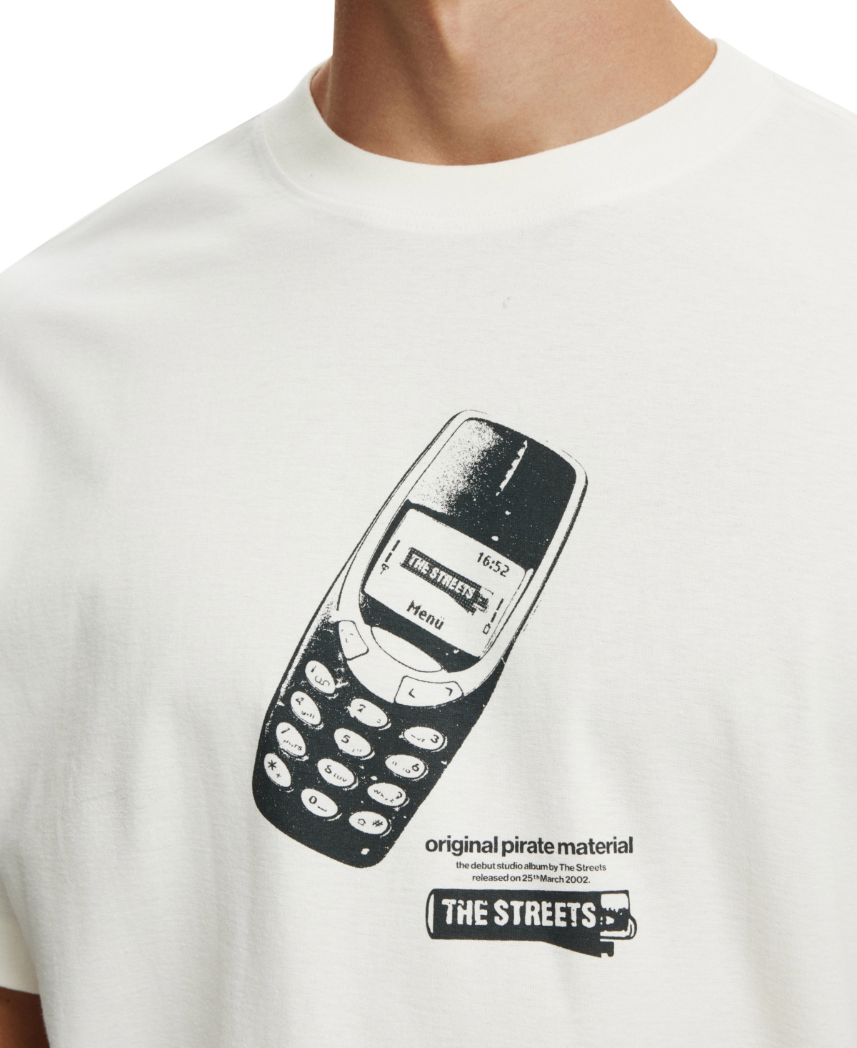 COTTON ON MEN'S THE STREETS BOX FIT PREMIUM MUSIC T-SHIRT 