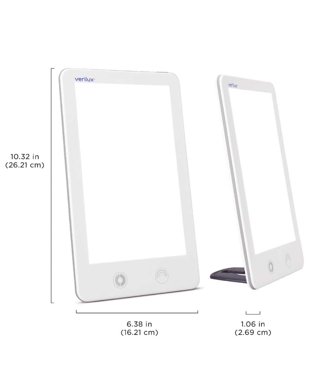 Verilux Happylight Touch Light Therapy Lamp In White