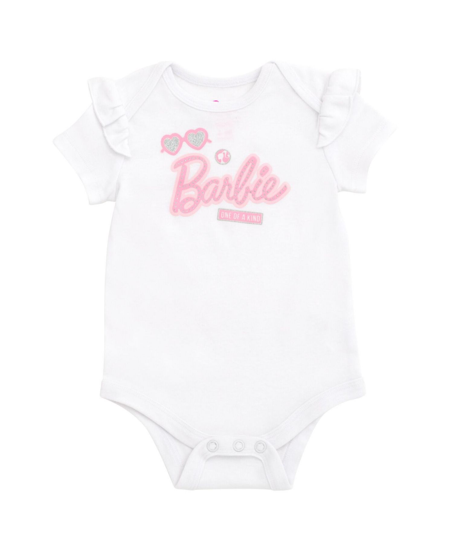 Baby Girls Bodysuit Ruffle Skirt and Bow Headband 3 Piece Outfit Set Newborn to