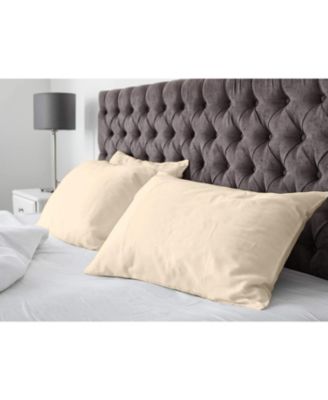 100% Premium Cotton Pillow Cases - Soft and Breatheable - Open Enclosure - Standard - Grey