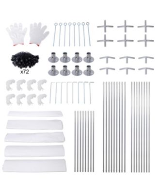 10' x 20' Portable Carport Garage with Roll-up Doors and Ventilated Windows