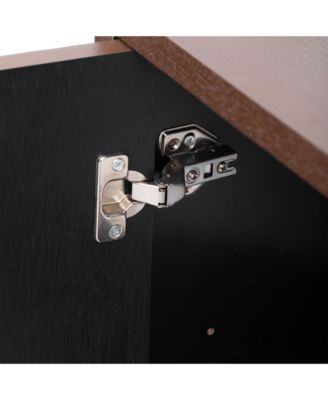 Retro Sideboard with Adjustable Shelves and Metal Accents