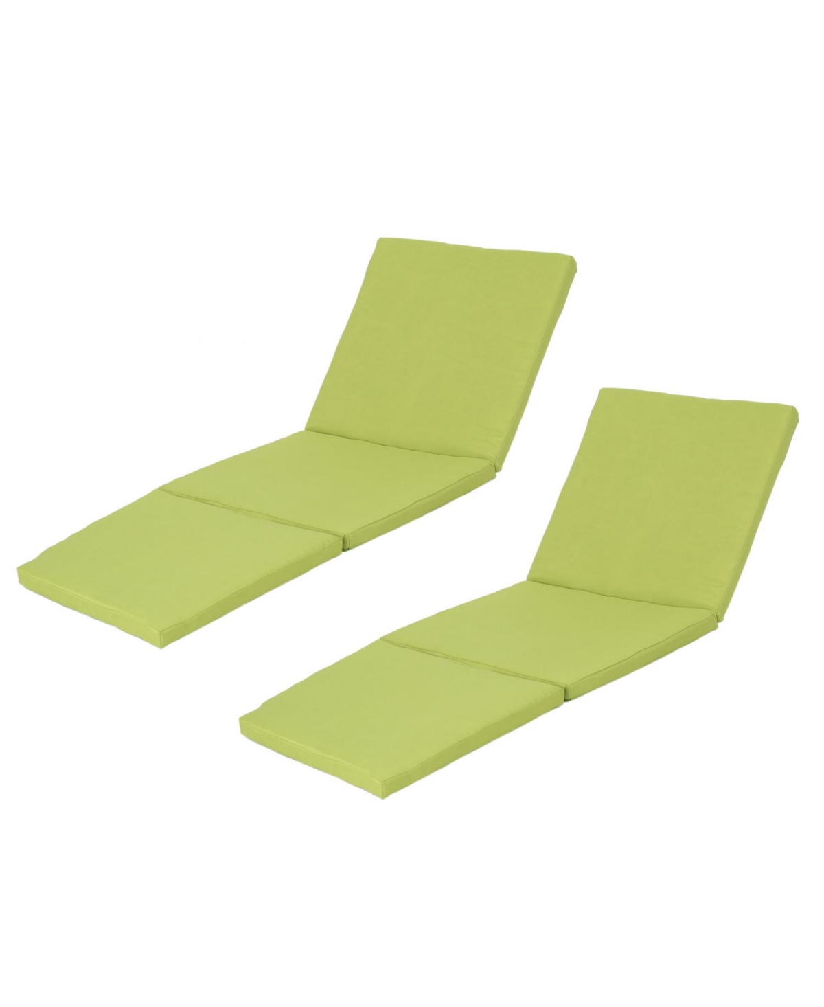 Outdoor Oasis Lounger Cushion Only: Waterproof and Secure for Endless Comfort - Green
