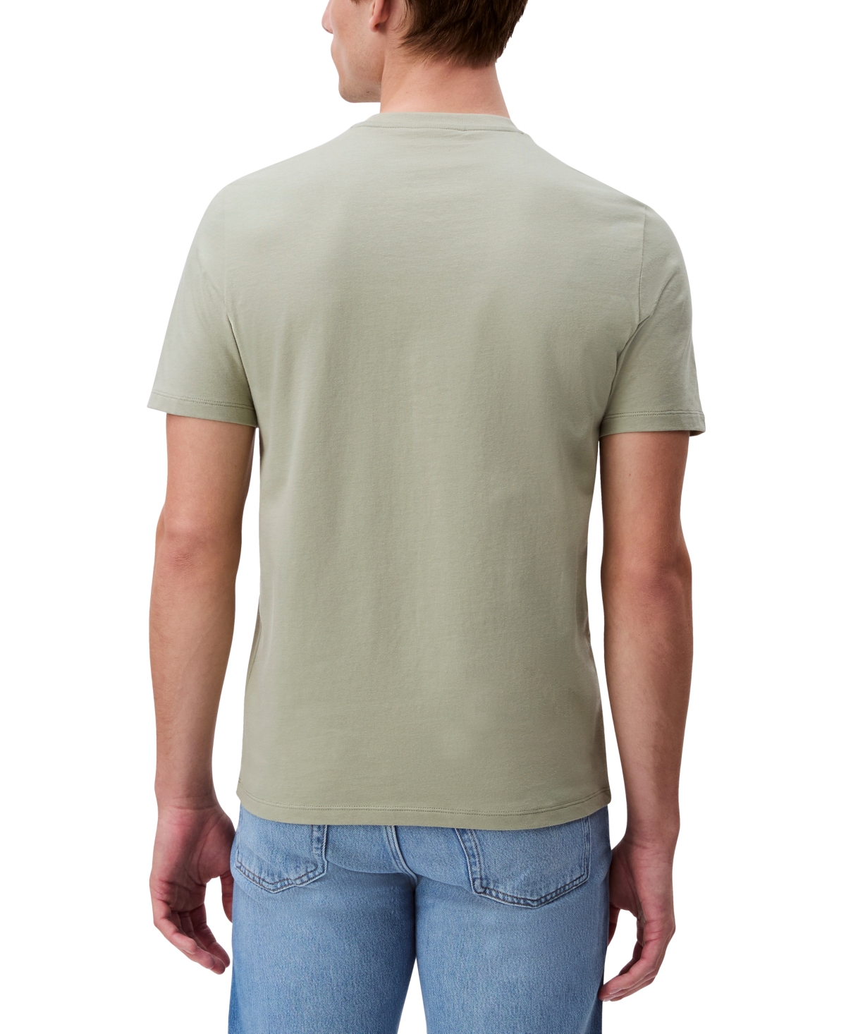 Shop Calvin Klein Men's Smooth Cotton Solid Crewneck T-shirt In Tea
